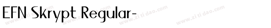 EFN Skrypt Regular字体转换